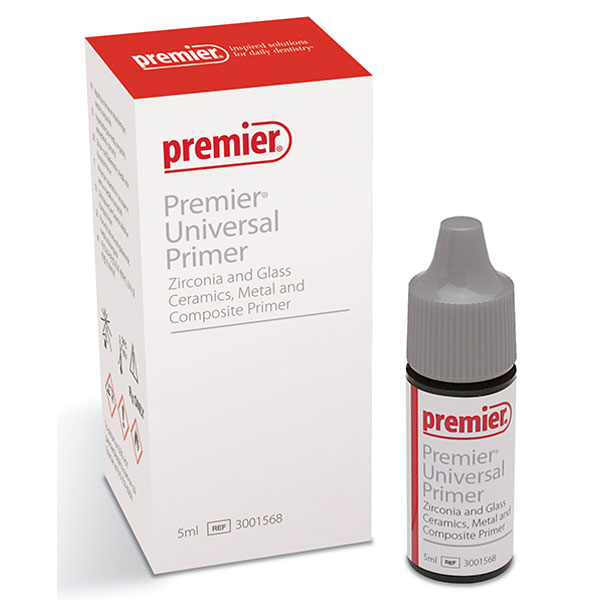 Premier Dental 3001568 Universal Zirconia Glass Ceramics Metal & Composite Primer 5 mL Premier Dental 3001568 Universal Zirconia Glass Ceramics Metal & Composite Primer 5 mL
